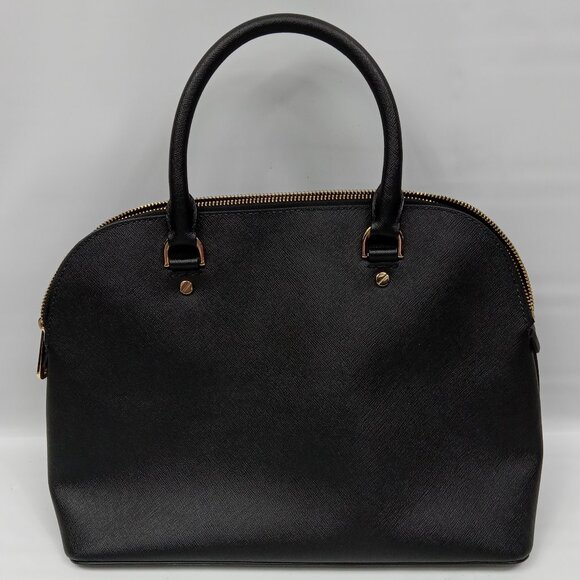 Michael Kors Cindy Medium Dome Satchel Black NO SHOULDER STRAP - Picture 4 of 10